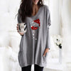 Wijn &amp; kerstmuts Sweatshirt voor vrouwen Belleza