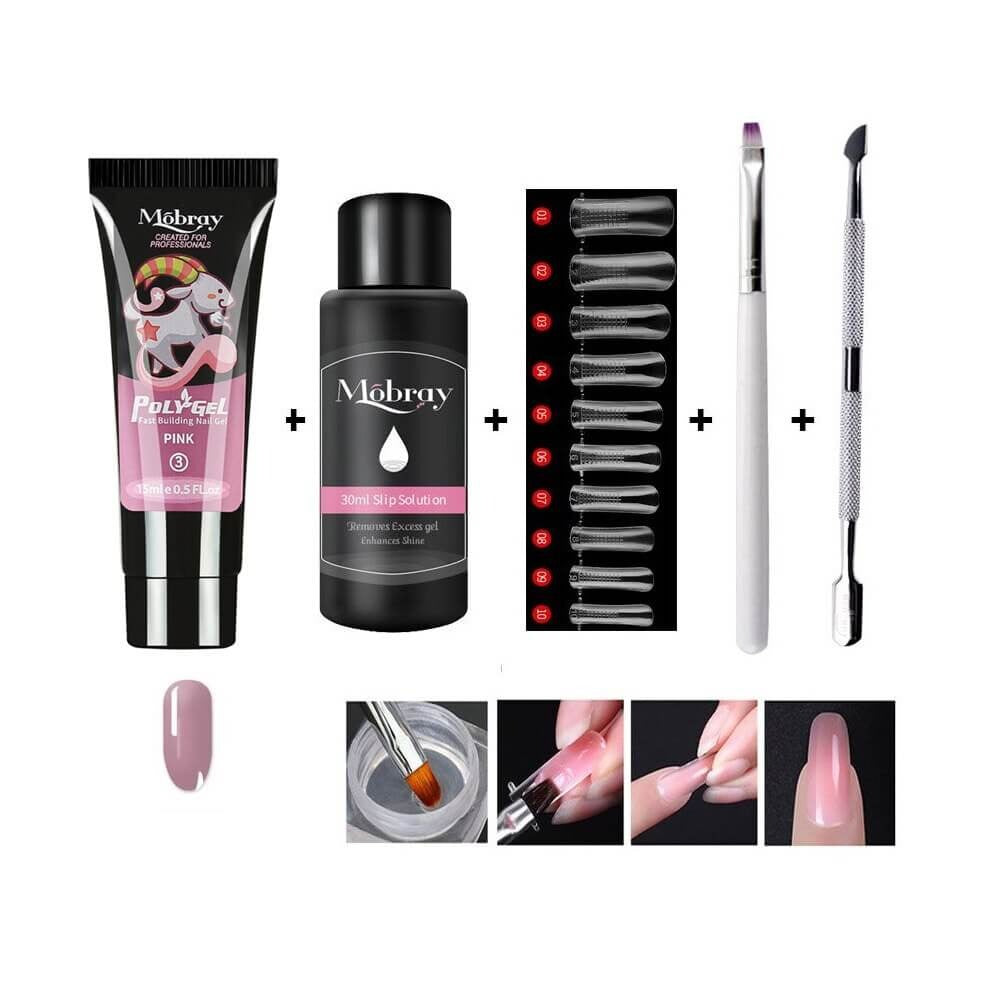 Luxe Poly Gel Nagel Kit