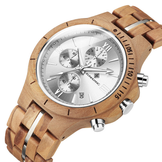 Heren Houten Horloge Belleza