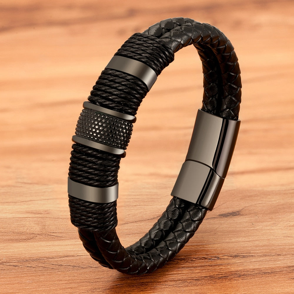 Geweven Leer Stijl Armband