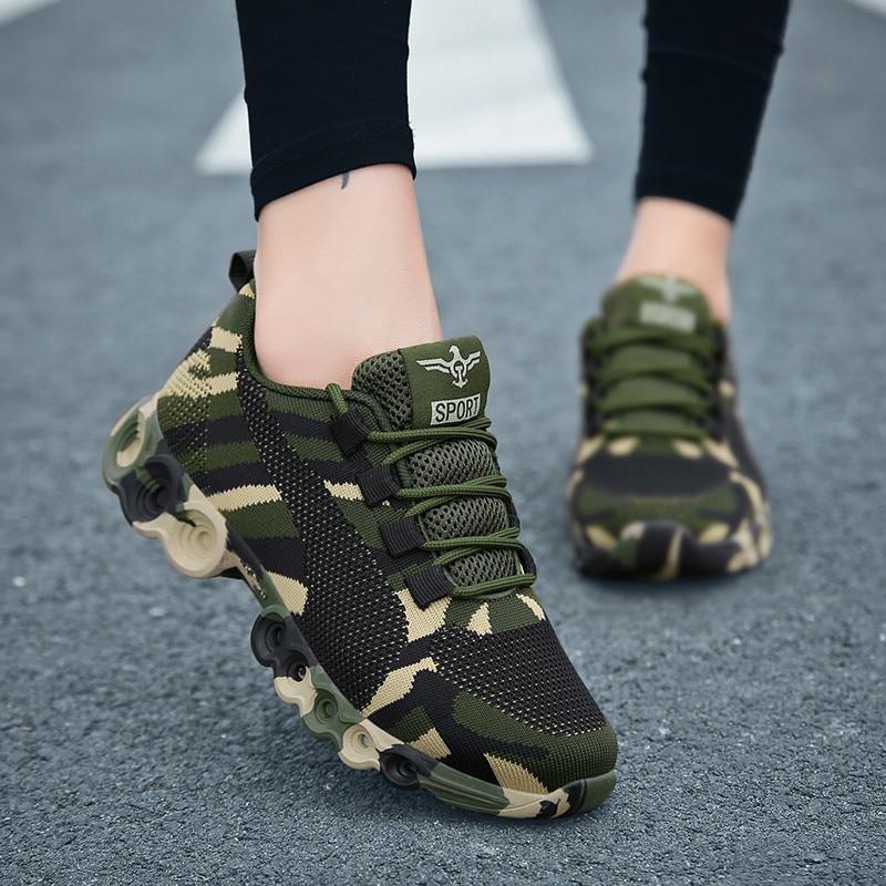 Camouflage Ademend Sneakers Belleza