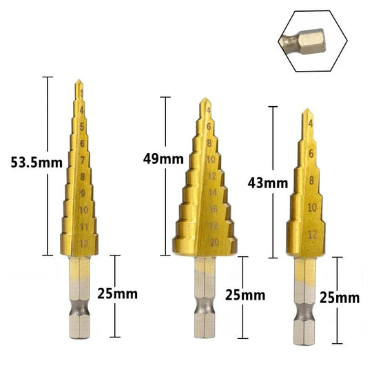 Titanium Gecoate Stappenboor Bellezatravel