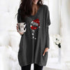 Wijn &amp; kerstmuts Sweatshirt voor vrouwen Belleza