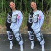Vlinder Print Katoenen Tracksuit Belleza