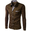 Heren Slim Fit Lange Mouwen Belleza