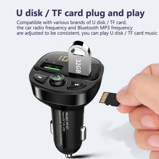 Handsfree Bluetooth Auto FM-zender Belleza