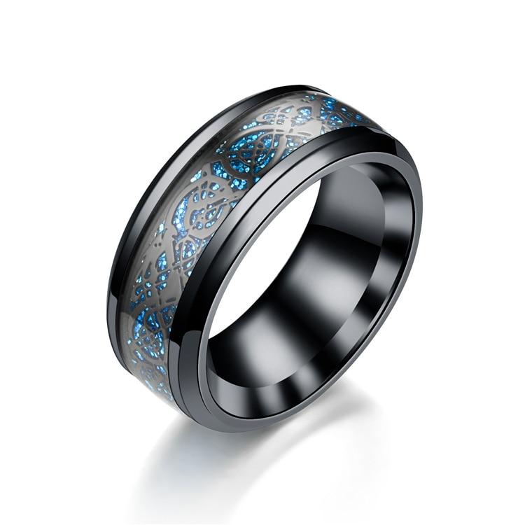 Titanium Staal Draak Ringen Belleza