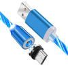 iGlow Gloeiende LED Magnetische 3 in 1 USB Oplaadkabel Belleza