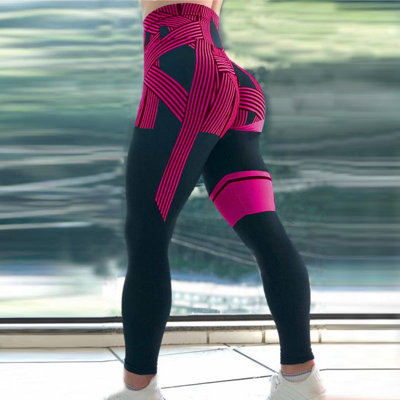 Hoge taille legging met print Belleza