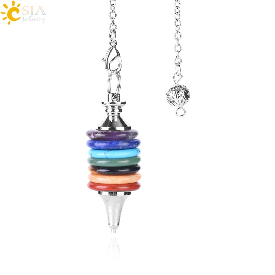 Zeven Chakra's pendel ketting - De spirituele levensgids Belleza