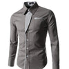 Heren Slim Fit Lange Mouwen Belleza