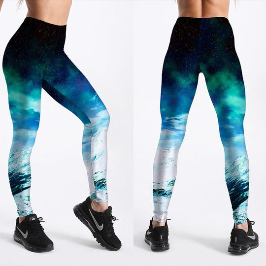 3D Gedrukte Galaxy Leggings Belleza