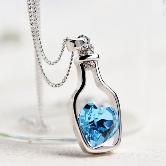 Drift Bottle Kristal Hart Ketting Belleza