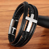 Faith Leren Kruis Armband Belleza