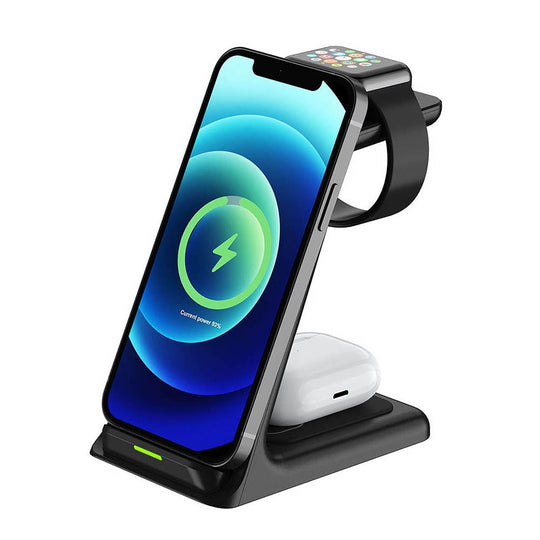 3-in-1 Draadloos Oplader Dock Station