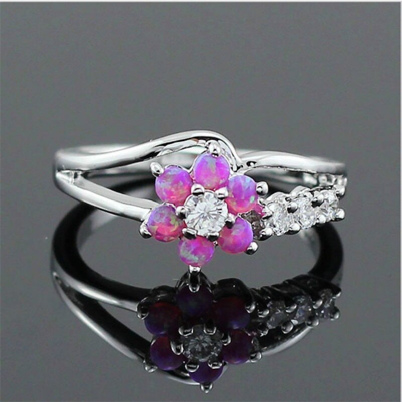 Bloem Opaal Kristal Ring Belleza