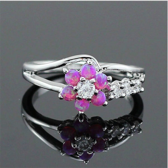 Bloem Opaal Kristal Ring Belleza