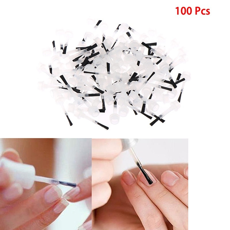 Vervangende nagellak applicator borstels (100 stuks / set)