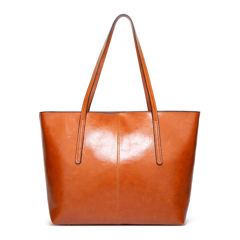 Vintage Oil Wax Leather Tote Bag Belleza