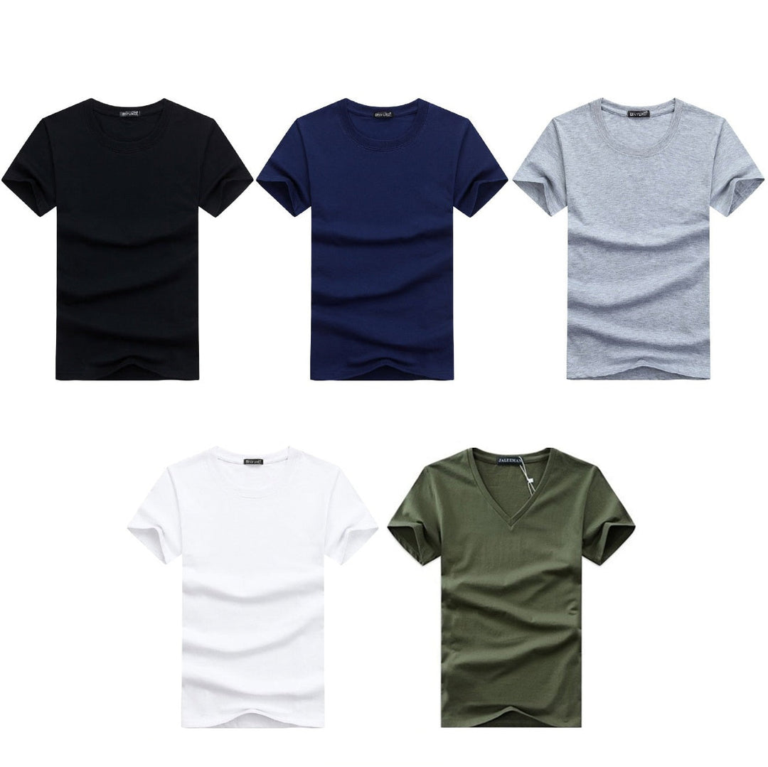 Heren Slim Fit V-hals T-shirt Belleza