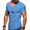 Mannen V-hals Muscle T-Shirts Belleza