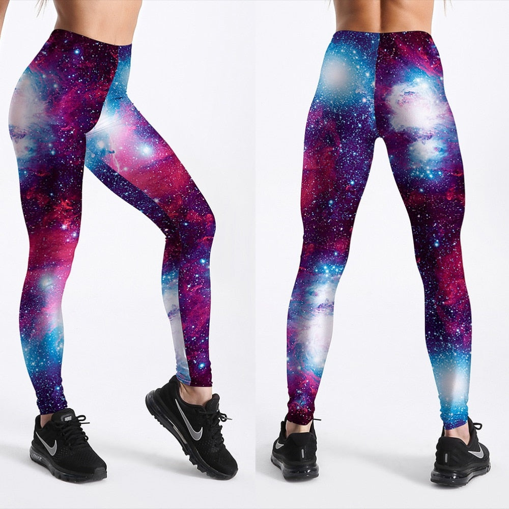 3D Gedrukte Galaxy Leggings Belleza