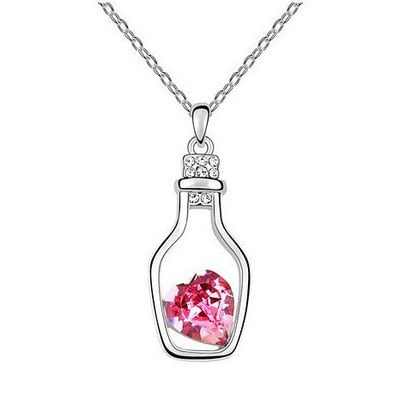 Drift Bottle Kristal Hart Ketting Belleza