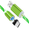 iGlow Gloeiende LED Magnetische 3 in 1 USB Oplaadkabel Belleza
