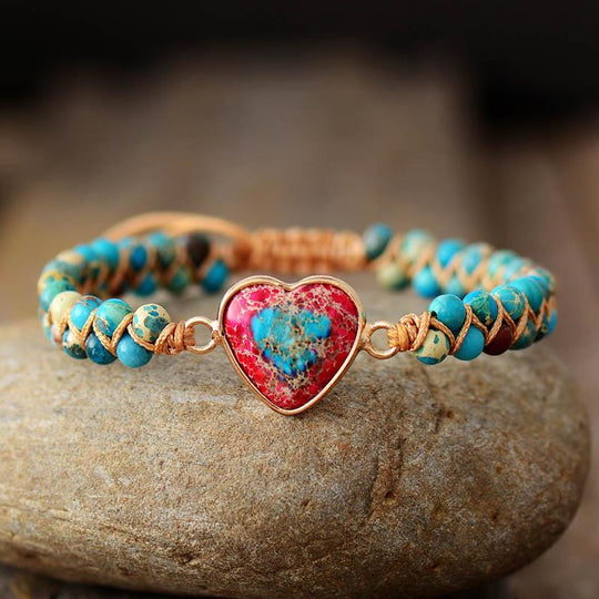 Passie Hart Gevlochten Armband