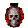 Rode Hoodie Met Schedel Belleza