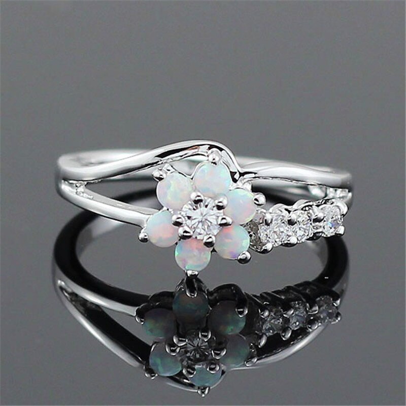 Bloem Opaal Kristal Ring Belleza