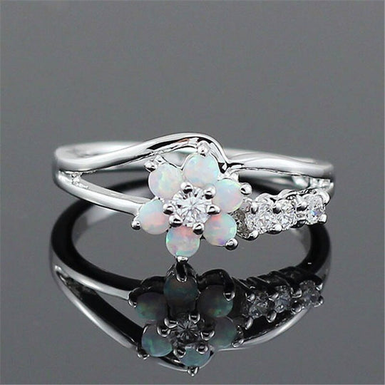 Bloem Opaal Kristal Ring Belleza