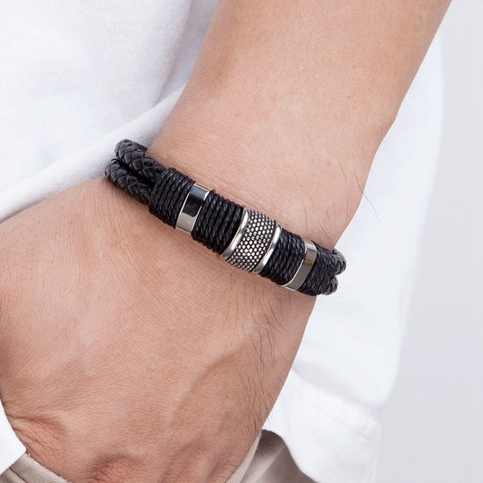 Geweven Leer Stijl Armband