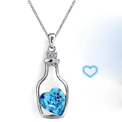 Drift Bottle Kristal Hart Ketting Belleza
