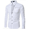 Heren Slim Fit Lange Mouwen Belleza