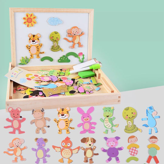 Magnetisch teken- en puzzelbord Belleza