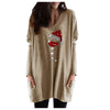 Wijn &amp; kerstmuts Sweatshirt voor vrouwen Belleza