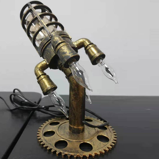 Vintage Steampunk Raketlamp
