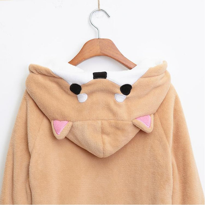Shiba Inu Dog Cartoon Hoodie Belleza
