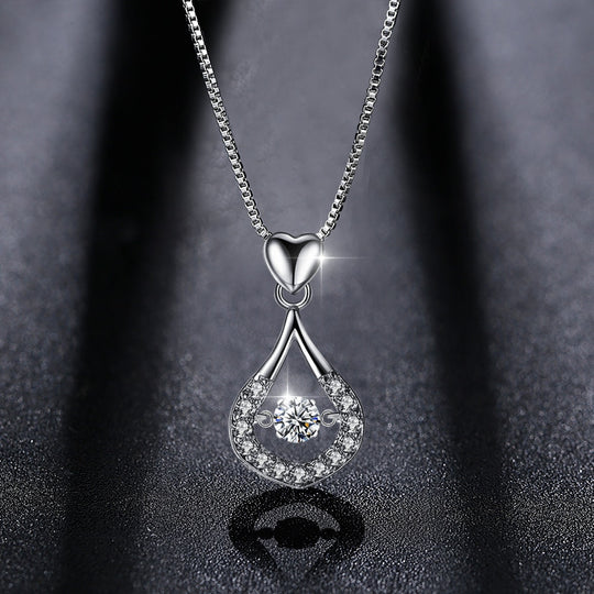 Waterdruppel Kristal Hanger Ketting Belleza