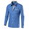 Heren Slim Fit Lange Mouwen Belleza