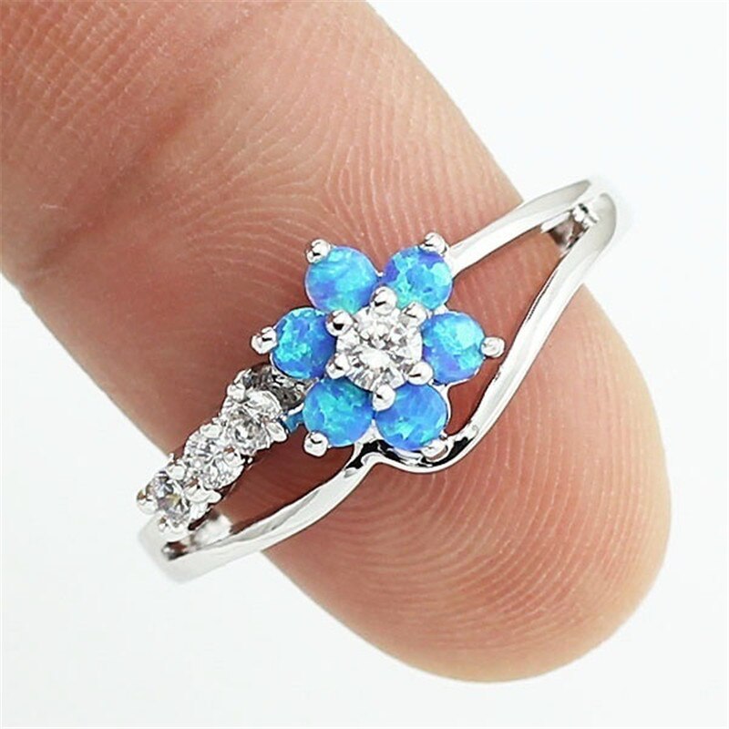 Bloem Opaal Kristal Ring Belleza