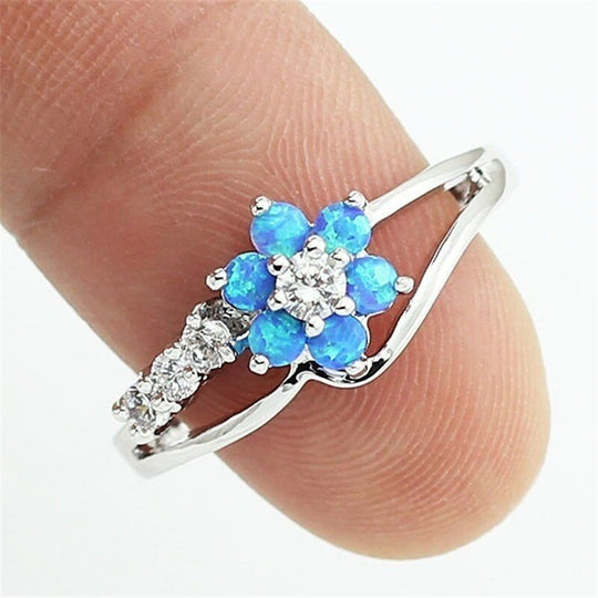 Bloem Opaal Kristal Ring Belleza