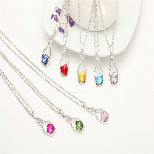 Drift Bottle Kristal Hart Ketting Belleza