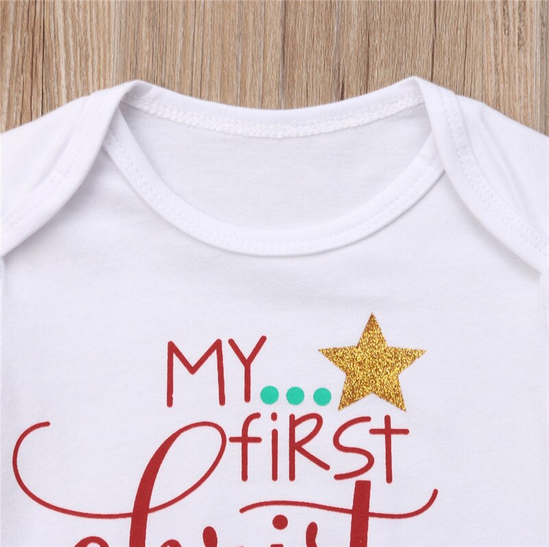 My First Christmas Baby Romper Belleza