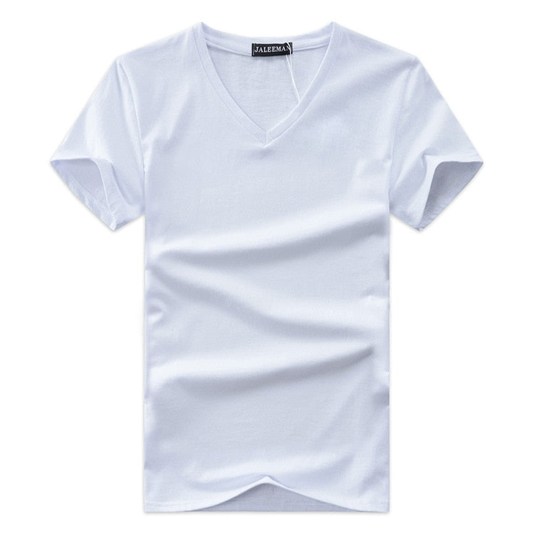 Heren Slim Fit V-hals T-shirt Belleza