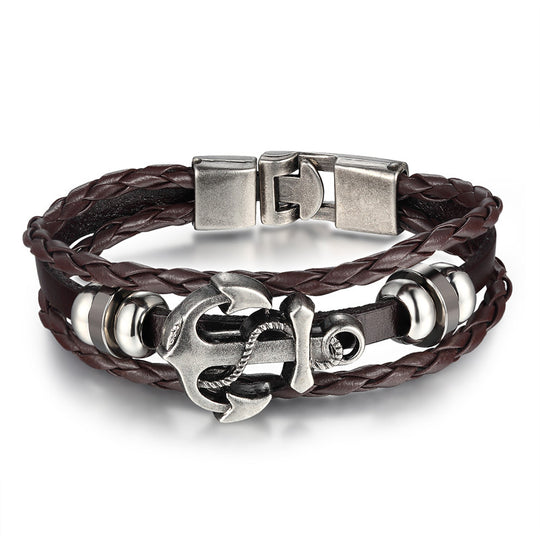 Anker Leren Armband Belleza