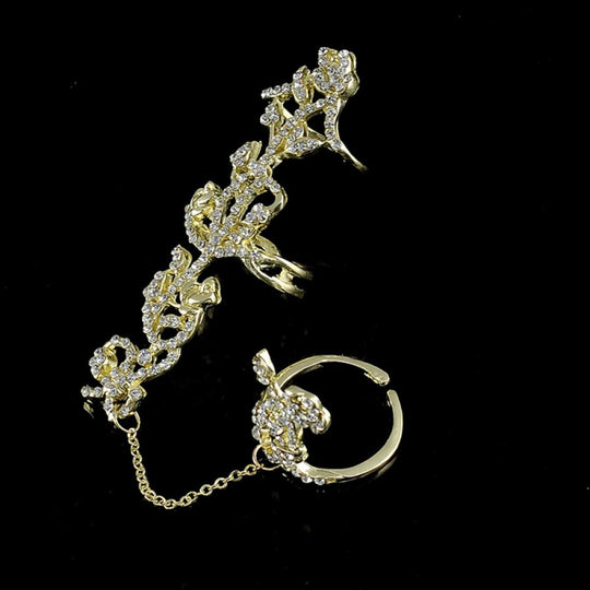 Meerdere Vinger Stack Knokkel Band Crystal Ring Belleza
