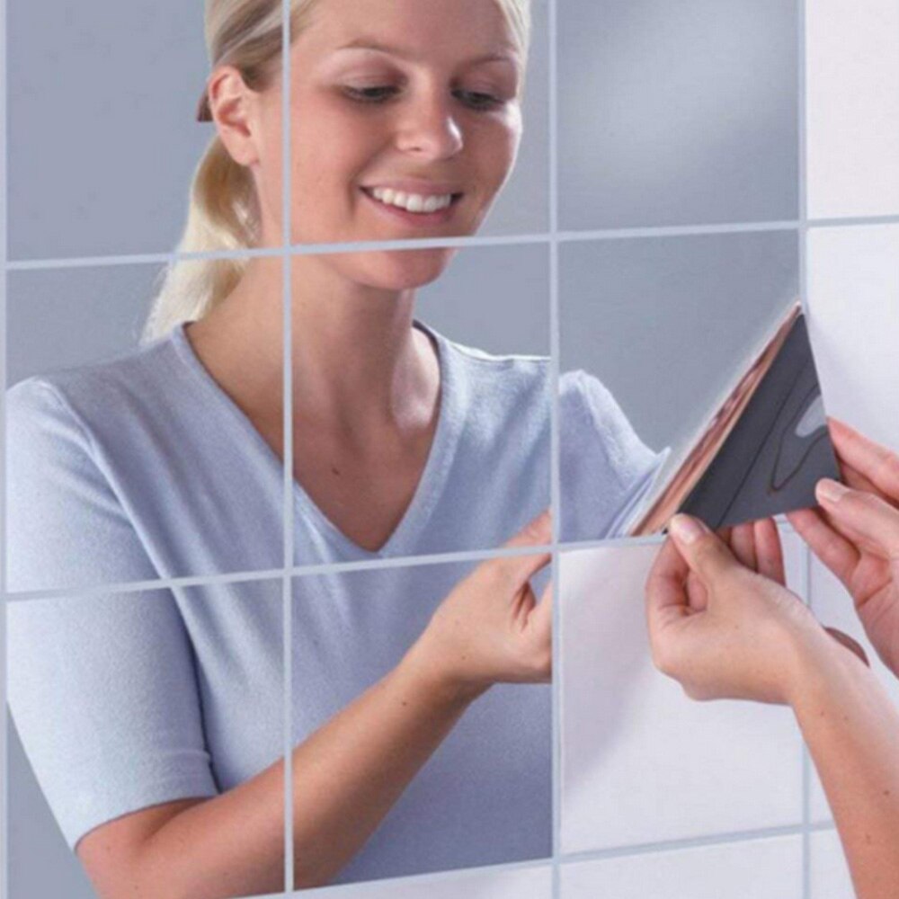Zelfklevende spiegelstickers (9 stuks) Belleza