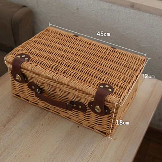 Klassieke Houten Picknickmand